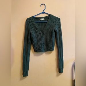 Hollister cropped cardigan sweater